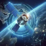 "Satélite de defesa israelense realizando manobra inédita para evitar espionagem - imagem mostra tecnologia avançada em ação"
